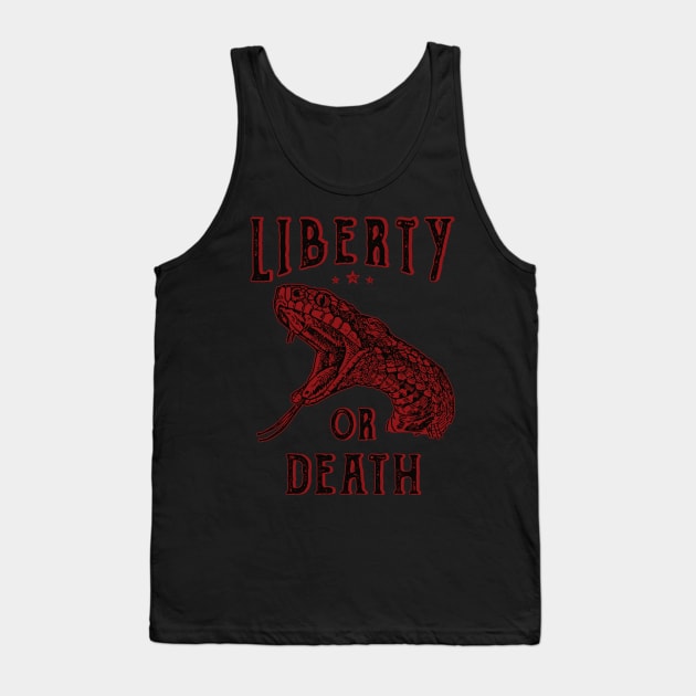 Liberty or Death Snake 1775 Tank Top by Beltschazar